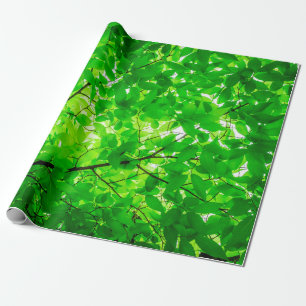 Tree leaf twig texture pattern geschenkpapier