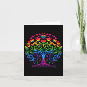 Tree Life Rainbow Lgbt Cooler Gay Pride Flag Allil Karte