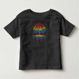 Tree Life Rainbow LGBT Flag Gay Pride Kleinkind T-shirt