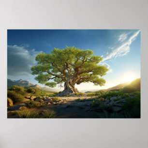 Tree Life Verzauberung Stille Natur Poster