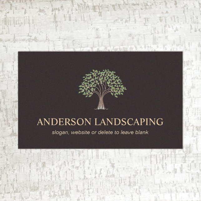 Tree Logo Business Card  Visitenkarte (Von Creator hochgeladen)