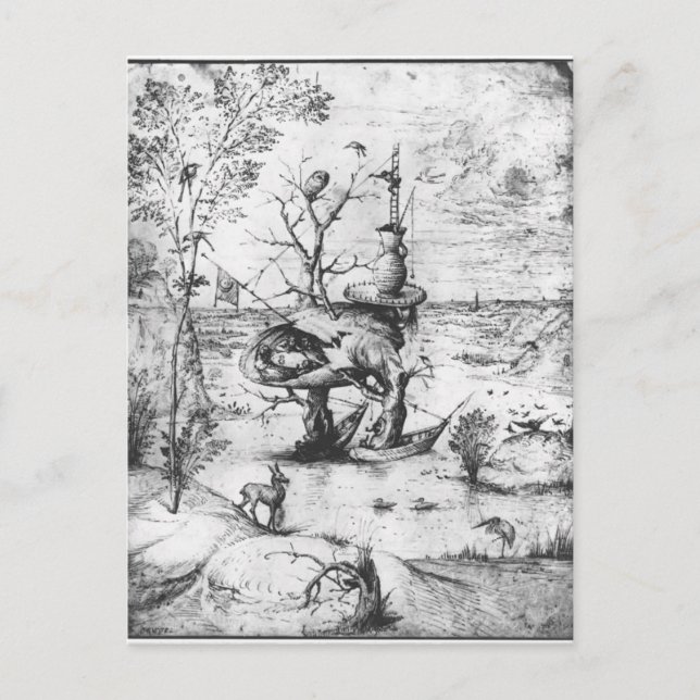 Tree Man von Hieronymus Bosch Postkarte (Vorderseite)