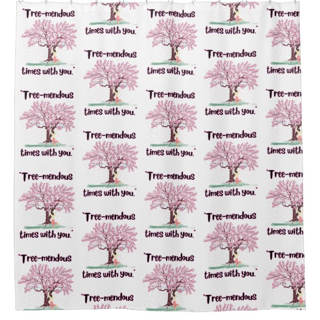 TREE MENDUS QUOTE DUSCHVORHANG (Vorderseite)