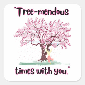 TREE MENDUS QUOTE QUADRATISCHER AUFKLEBER