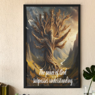 Tree mit Göttern Frieden übertrifft alle Poster
