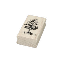 Tree mit Shading Art Briefmarke