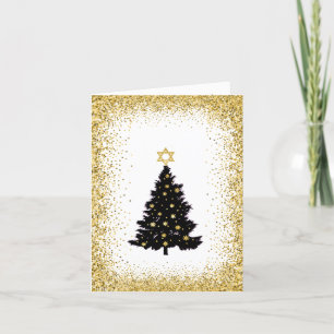Tree mit Star der David Chrismukkah Card Karte