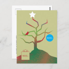 Tree of Art Christmas Card Postkarte