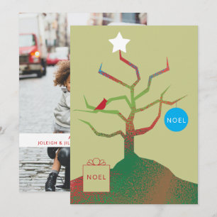 Tree of Art Christmas Foto Card Karte