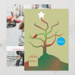 Tree of Art Christmas Foto Card Karte
