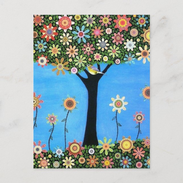Tree of Beauty Post card Postkarte (Vorderseite)