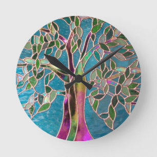 Tree of Enchantment wall clock Runde Wanduhr
