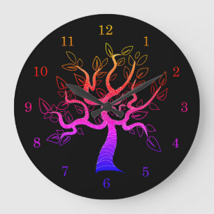Tree of Life Art - Große Wanduhr
