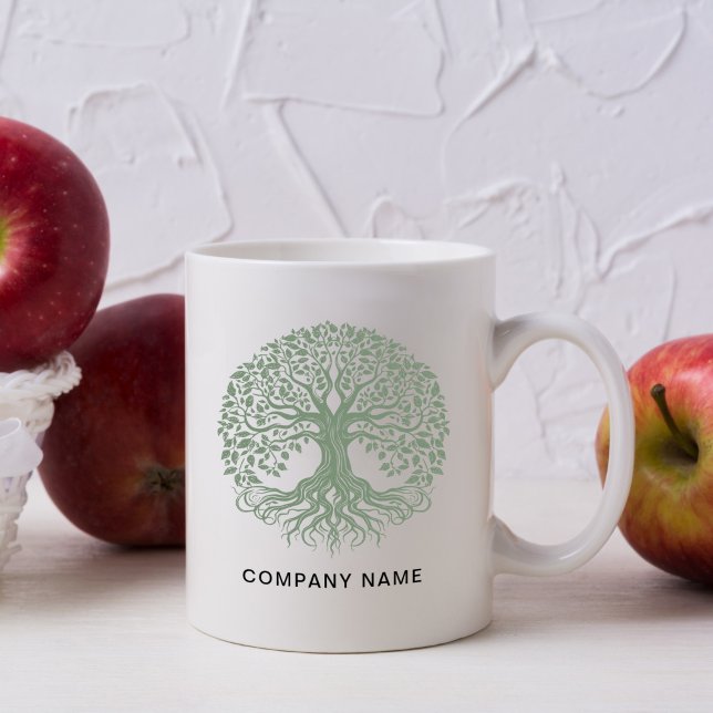 Tree of Life Business Logo Kaffeetasse (Von Creator hochgeladen)