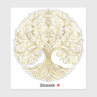 Tree of Life Cream & Gold Celtic Wedding