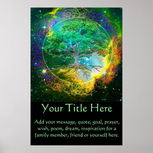 Tree of Life CustomizeABLE-Poster Poster (Vorne)