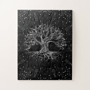 Tree of Life Drawing Black and White Puzzle