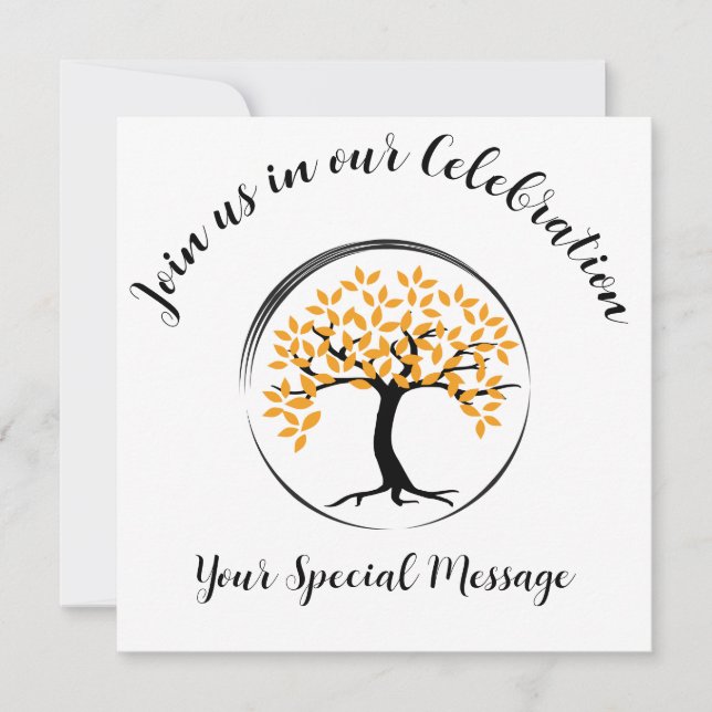 Tree of Life End of treatment Party Einladung (Vorderseite)