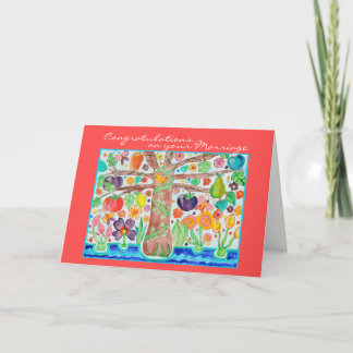 Tree of Life Glückwunsch Hochzeitskarte Karte