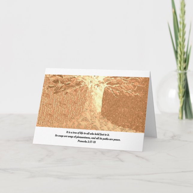 Tree of Life Grußkarte Karte (Vorderseite)