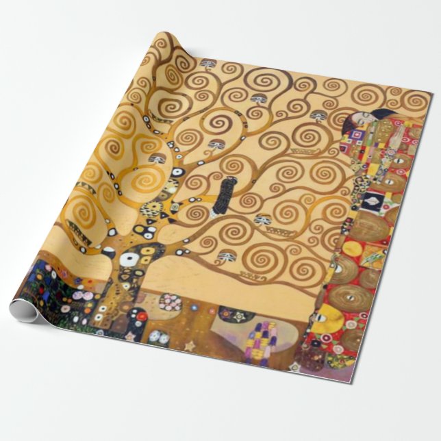 Tree Of Life Gustav Klimt Geschenkpapier (Ungerollt)