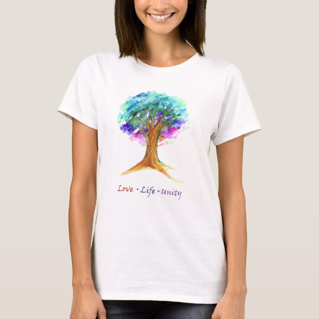Tree of Life Liebe Unity T - Shirt (Vorderseite)