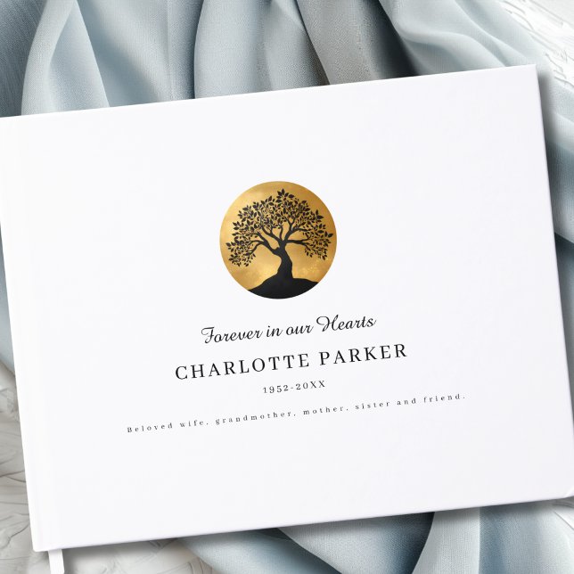 Tree of Life Memorial  Custom Gästebuch (Tree of Life Memorial Custom Guest Book)