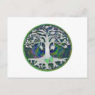 Tree of Life New Beginnings by Amelia Carrie Postkarte