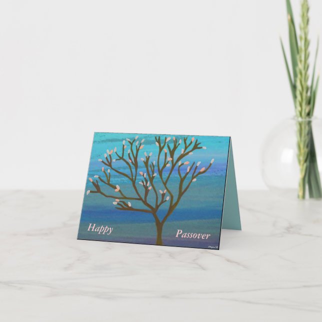 Tree of Life Pessach Card Karte (Vorderseite)