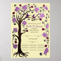 Tree of Life Quaker Wedding Certificate (vpi)