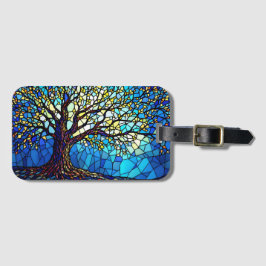 Tree of Life Shattered Glass Mosaic Gepäckanhänger