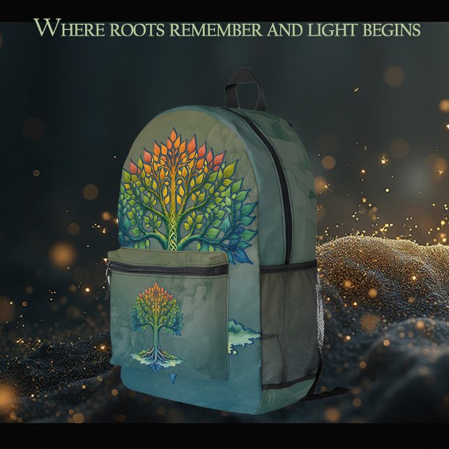 Tree of Life Shifting Dawn  Bedruckter Rucksack (Von Creator hochgeladen)
