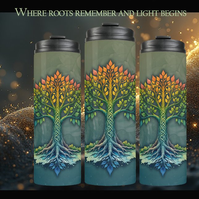 Tree of Life Shifting Dawn  Thermosbecher (Von Creator hochgeladen)