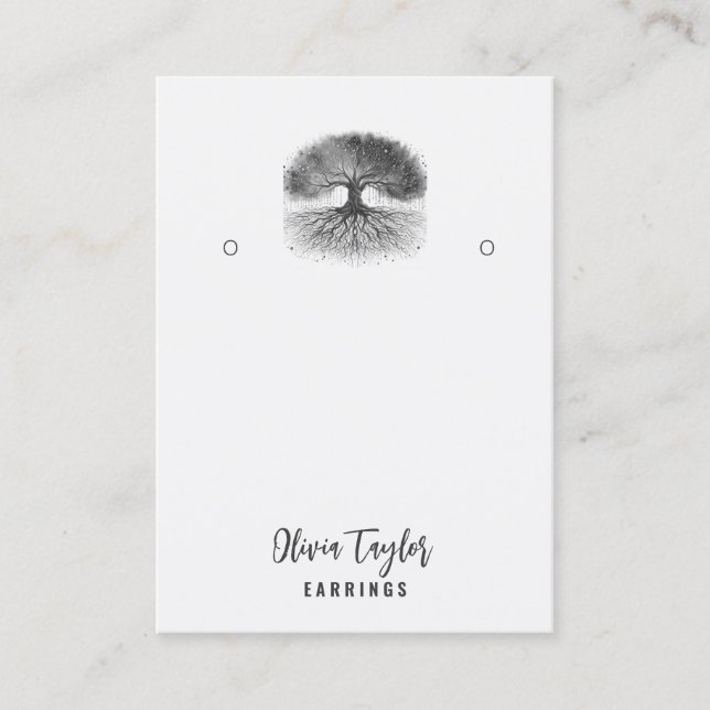 Tree of Life Spiritual Tree Bio Grafikkarte Visitenkarte (Vorderseite)