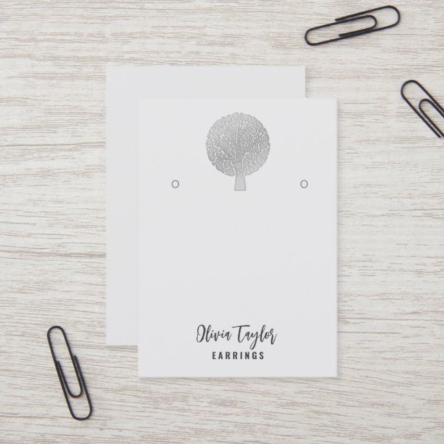 Tree of Life Spiritual Tree Bio Grafikkarte Visitenkarte (Vorderseite/Rückseite Beispiel)