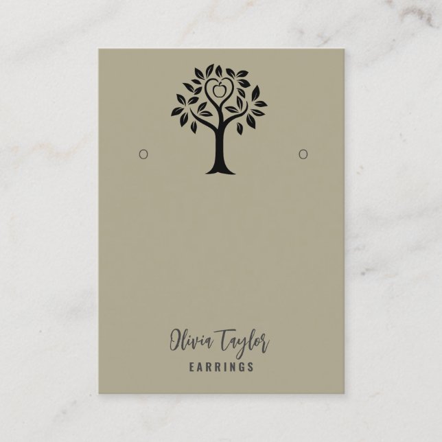 Tree of Life Spiritual Tree Bio Grafikkarte Visitenkarte (Vorderseite)