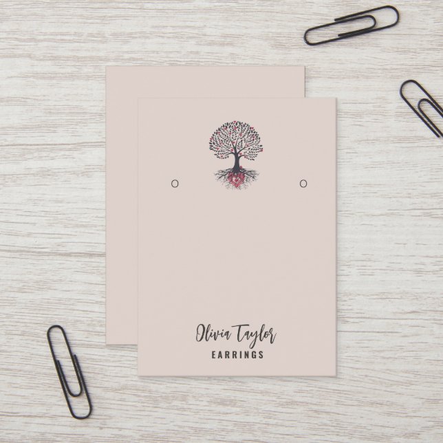 Tree of Life Spiritual Tree Bio Grafikkarte Visitenkarte (Vorderseite/Rückseite Beispiel)