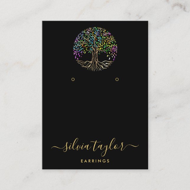 Tree of Life Spirituelle Tree Bio Visitenkarte (Vorderseite)