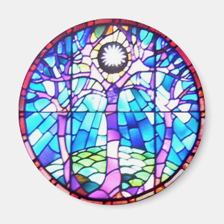 Tree of Life Stached Glass Magnet