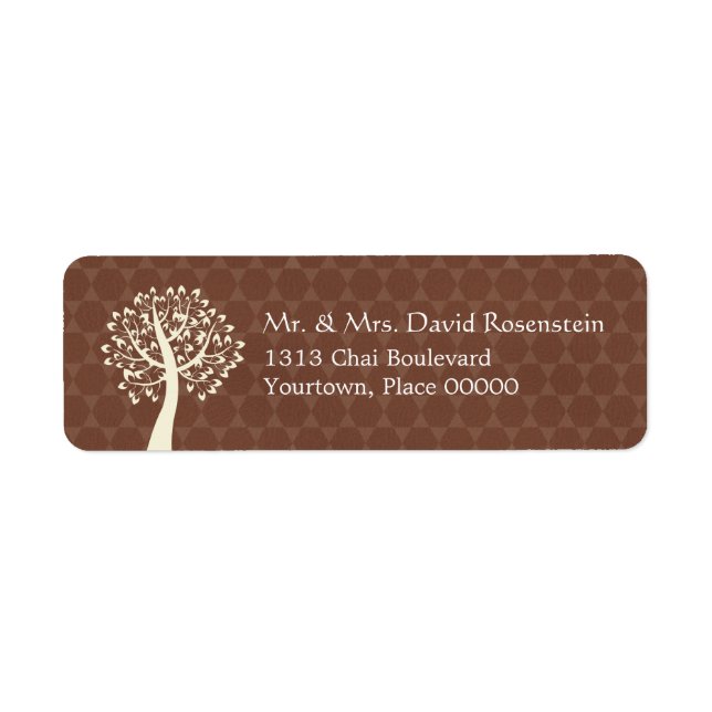 Tree of Life Star von David Pattern Bar-Bat Mitzva (Vorne)