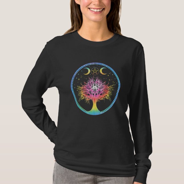 Tree of Life Symbol Colour T-Shirt (Vorderseite)