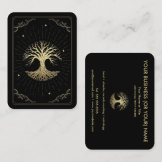 Tree of Life Tarot Reader Astrologer Business Card Visitenkarte