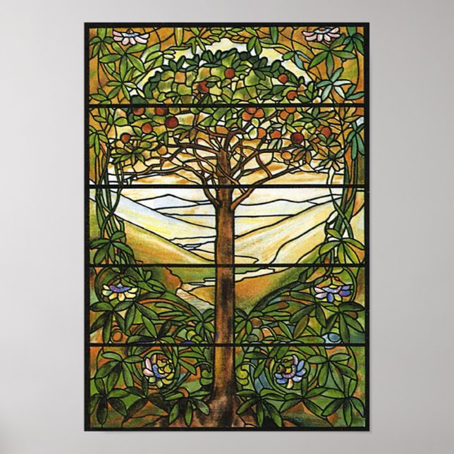 Tree of Life/Tiffany-Fenster Poster (Vorne)