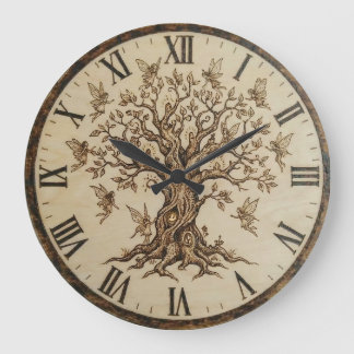Tree of Life Wall Clock Große Wanduhr