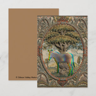 Tree of Life Zebra Dankeskarte