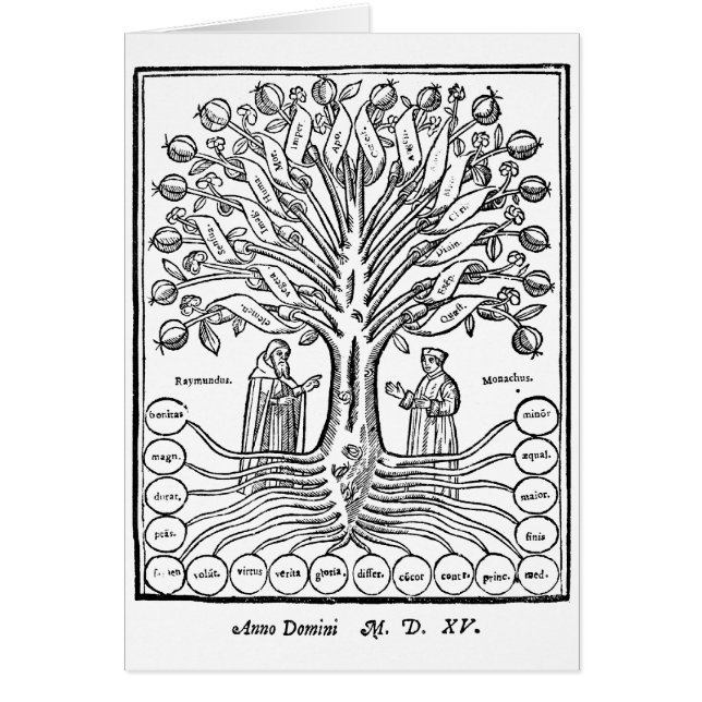 Tree of Science Greeting Card (Vorne)