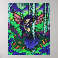"Tree of Secrets" Fairy Dragon Fantasy Forest Art