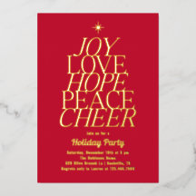 Tree of Words Foil Feiertag Einladung