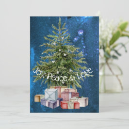 Tree & Präsentiert Weihnachtsgrüßkarte Karte