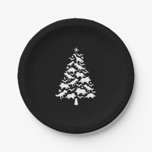 Tree Rex Christmas T-Shirt Pappteller